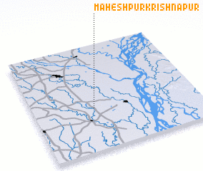 3d view of Maheshpur Krishnāpur