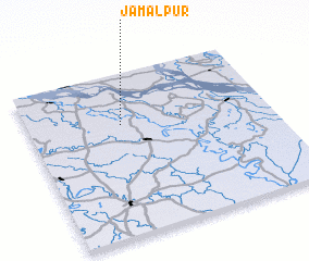 3d view of Jāmālpur