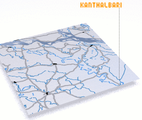 3d view of Kānthālbāri