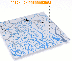 3d view of Paschim Chipābāraikhāli