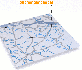 3d view of Purba Gangābardi