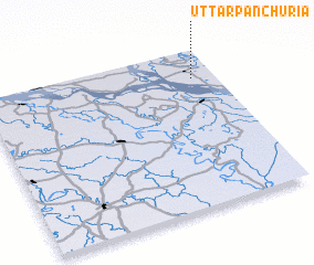 3d view of Uttar Pānchuria