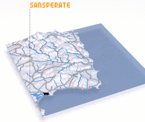 3d view of San Sperate