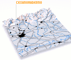 3d view of Cesano Maderno