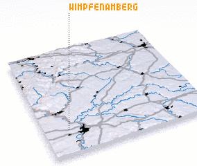 3d view of Wimpfen am Berg