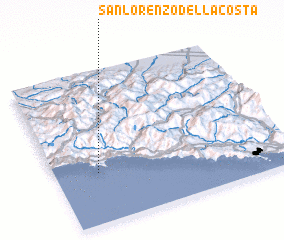 3d view of San Lorenzo della Costa