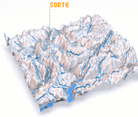 3d view of Sorte