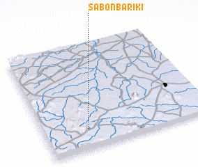 3d view of Sabon Bariki