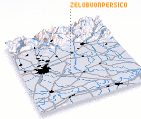 3d view of Zelo Buon Persico