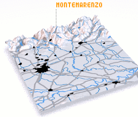 3d view of Monte Marenzo