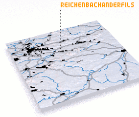 3d view of Reichenbach an der Fils