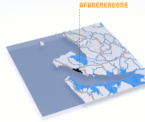 3d view of Afane-Mendone