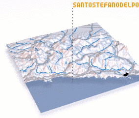 3d view of Santo Stefano del Ponte