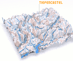 3d view of Tiefencastel