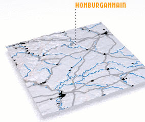 3d view of Homburg am Main