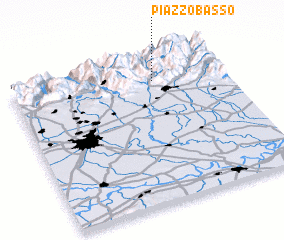 3d view of Piazzo Basso