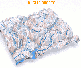 3d view of Buglio in Monte