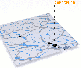 3d view of Porsgrunn