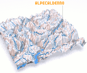 3d view of Alpe Caldenno