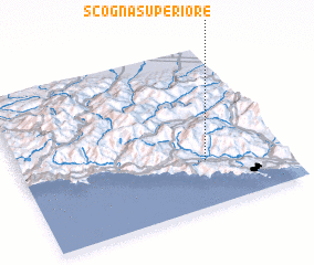 3d view of Scogna Superiore