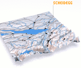 3d view of Scheidegg