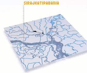 3d view of Sirājkāti Pābania