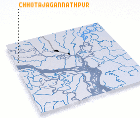 3d view of Chhota Jagannāthpur