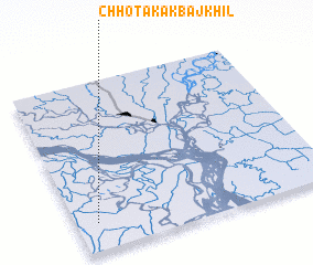 3d view of Chhota Kākbājkhil