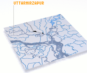 3d view of Uttar Mirzāpur