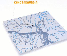 3d view of Chhota Kāundia