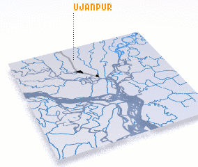 3d view of Ujānpur