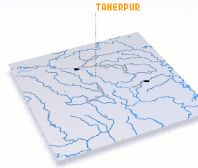 3d view of Tāherpur