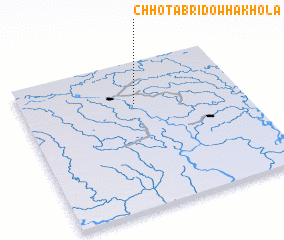 3d view of Chhota Bri Dowhākhola