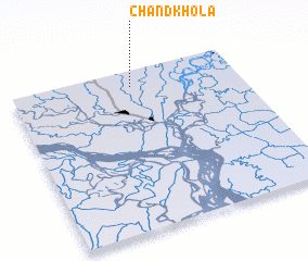 3d view of Chāndkhola