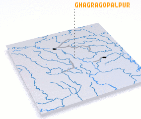 3d view of Ghāgra Gopālpur