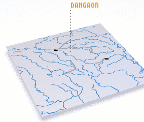 3d view of Dāmgaon