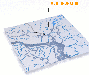 3d view of Husainpur Chak