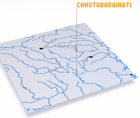 3d view of Chhota Bāraihāti