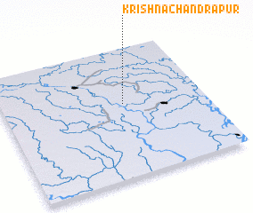 3d view of Krishnāchandrāpur