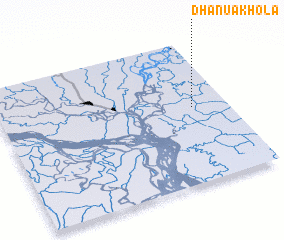 3d view of Dhānuākhola