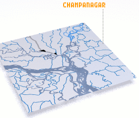 3d view of Chāmpānagar