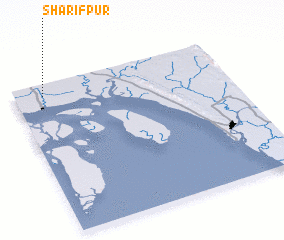 3d view of Sharīfpur