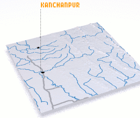 3d view of Kānchanpur