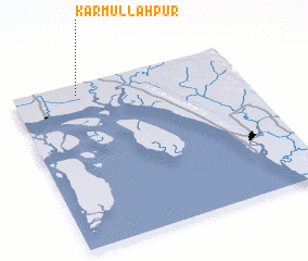 3d view of Karmullāhpur