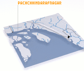 3d view of Pachchhim Darāfnagar