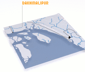 3d view of Dakhin Alīpur