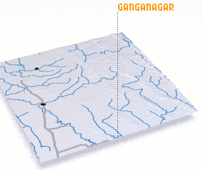 3d view of Gangānagar