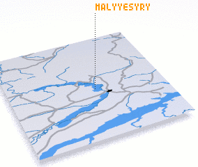 3d view of Malyye Syry