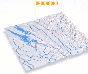 3d view of Bāndarban