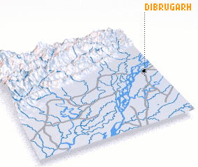 3d view of Dibrugarh